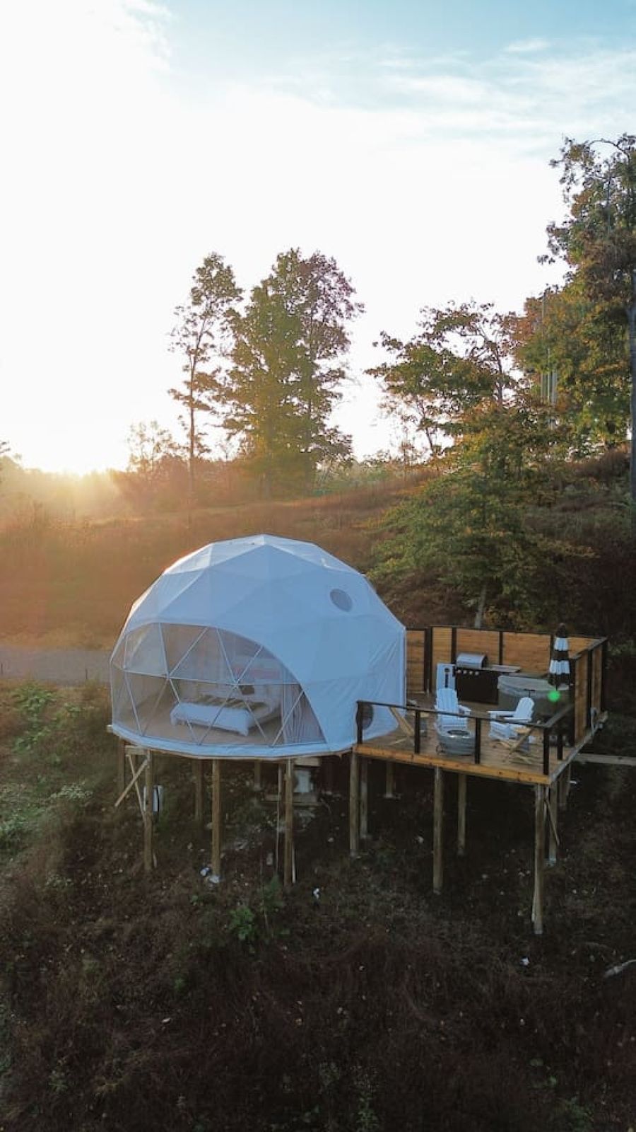 South Cove Dome exterior with panoramic mountain views